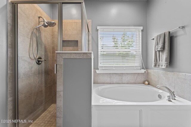 3422 Oglebay Dr, Green Cove Springs, FL 32043 - bathroom with a garden tub and a stall shower