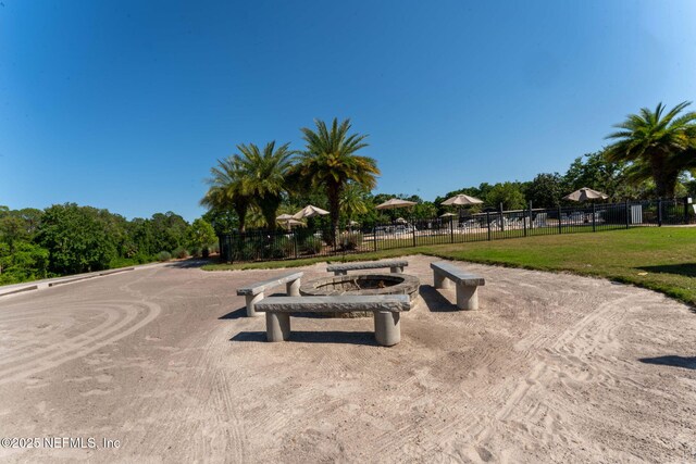 3422 Oglebay Dr, Green Cove Springs, FL 32043 - view of community featuring fence and a lawn