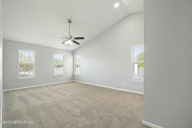 3399 Shauna Oaks Cir, Jacksonville, FL 32277 - spare room with a ceiling fan, baseboards, a healthy amount of sunlight, and carpet