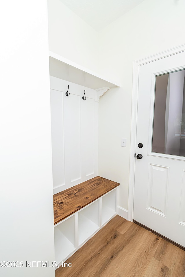 6388 Miltondale Rd, Macclenny, FL 32063 - mudroom featuring light wood-style floors and baseboards