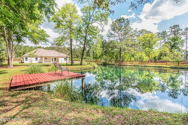 6388 Miltondale Rd, Macclenny, FL 32063 - view of water feature with fence