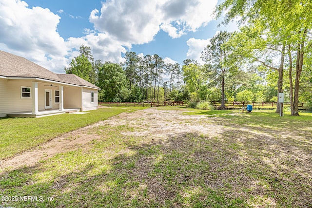 6388 Miltondale Rd, Macclenny, FL 32063 - view of yard with fence and ceiling fan