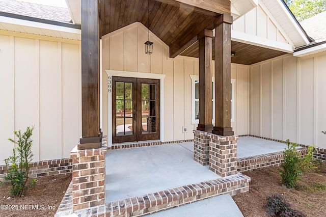 6388 Miltondale Rd, Macclenny, FL 32063 - view of exterior entry with a porch and board and batten siding