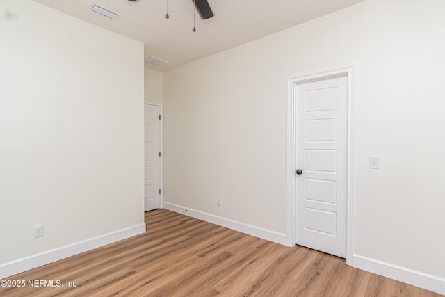 6388 Miltondale Rd, Macclenny, FL 32063 - unfurnished room featuring baseboards, visible vents, and light wood-style flooring