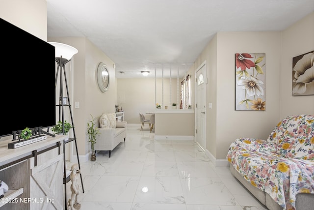 4532 Jade Dr E, Jacksonville, FL 32210 - living area with baseboards and marble finish floor