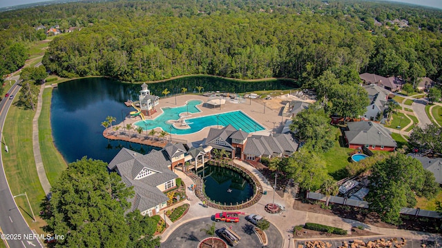 1911 Salt Creek Dr, Fleming Island, FL 32003 - bird's eye view with a wooded view and a water view