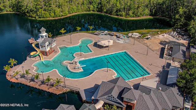 1911 Salt Creek Dr, Fleming Island, FL 32003 - drone / aerial view with a water view