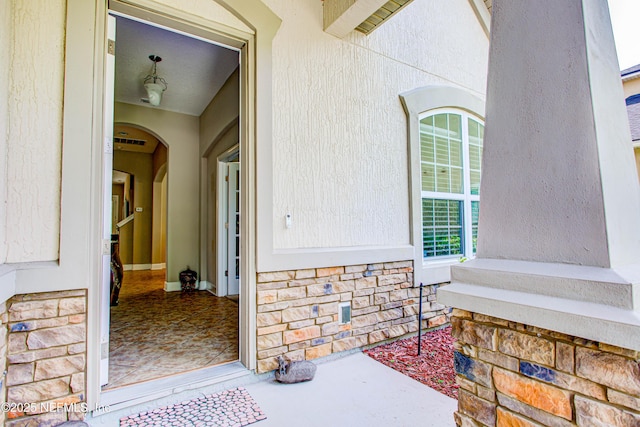1911 Salt Creek Dr, Fleming Island, FL 32003 - view of exterior entry with stone siding