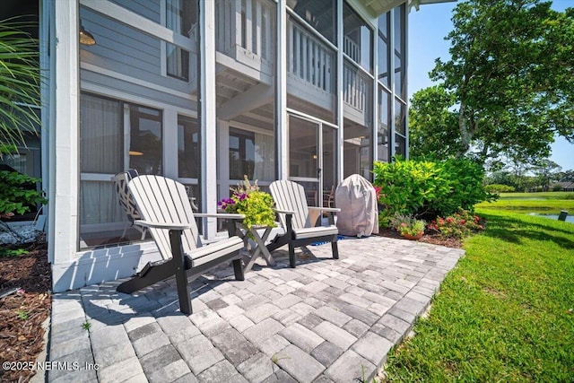 272 Deer Run Ln, Ponte Vedra Beach, FL 32082 - view of patio / terrace with a water view