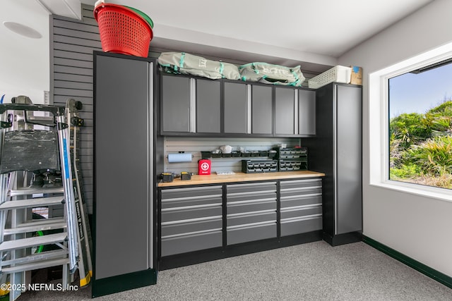 interior space with baseboards