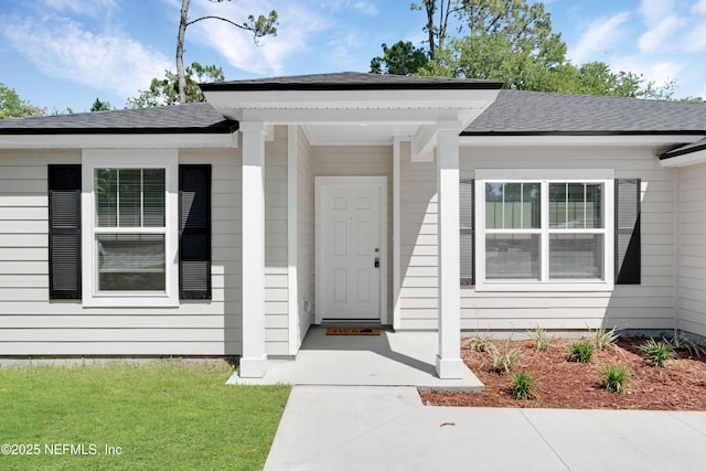 4375 Loys Dr, Jacksonville, FL 32246 - doorway to property with a shingled roof