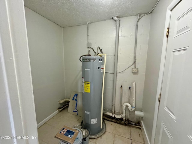 utilities featuring electric water heater