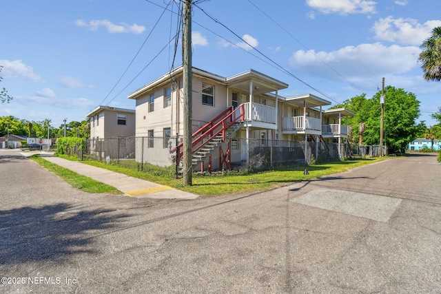 1330 Barnett St, Jacksonville, FL 32209 - view of front facade featuring stairs and fence