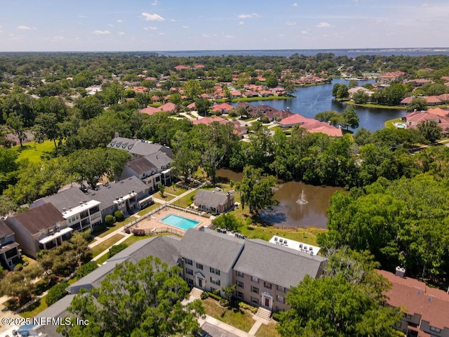 4334 Plaza Gate Ln S Unit 202, Jacksonville, FL 32217 - drone / aerial view with a water view and a residential view