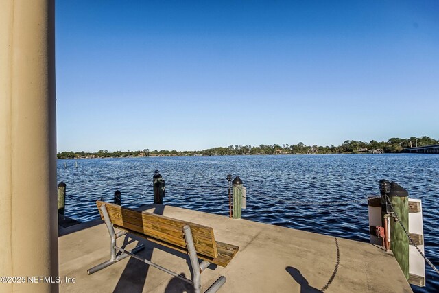 5375 Ortega Farms Blvd Unit 711, Jacksonville, FL 32210 - dock area featuring a water view