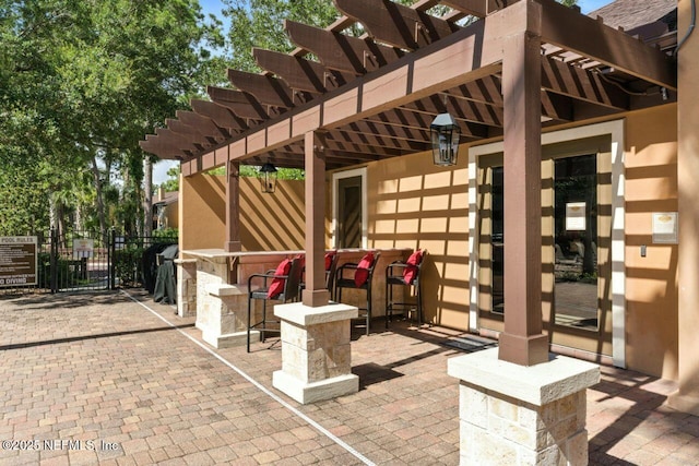 100 Fairway Park Blvd Unit 1101, Ponte Vedra Beach, FL 32082 - view of patio featuring a pergola