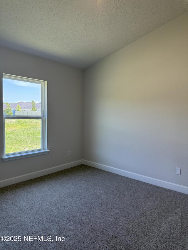 8340 Helmsley Blvd, Jacksonville, FL 32219 - carpeted empty room with baseboards and a textured ceiling