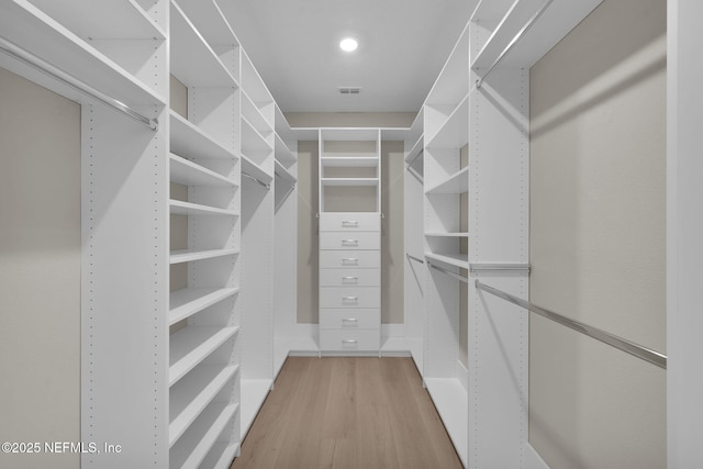 251 Dosel Ln, Saint Augustine, FL 32095 - walk in closet featuring light wood-type flooring and visible vents