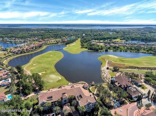 251 Dosel Ln, Saint Augustine, FL 32095 - birds eye view of property with a residential view, view of golf course, and a water view