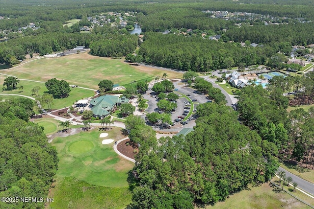 3241 Sequoyah Cir, Saint Johns, FL 32259 - drone / aerial view featuring a forest view and view of golf course