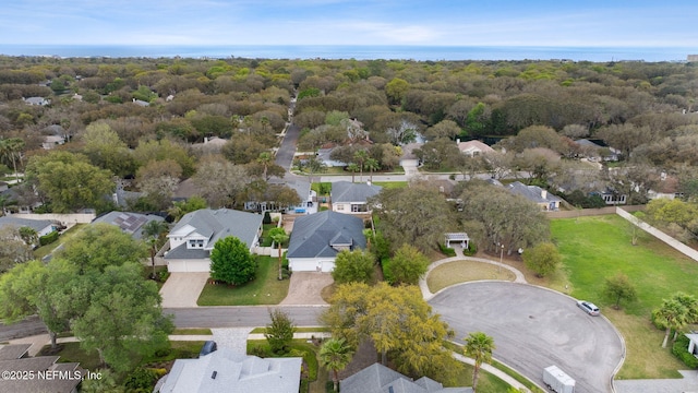 drone / aerial view with a residential view