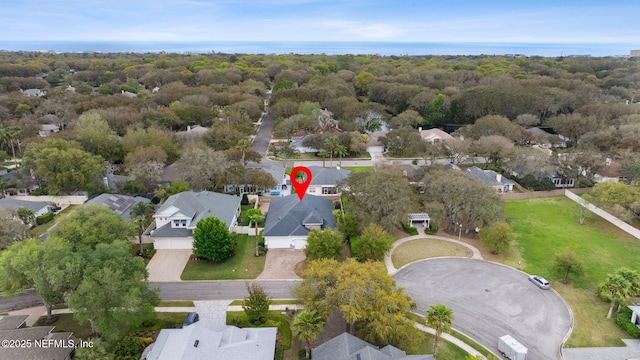 birds eye view of property featuring a residential view