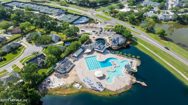 1884 Lake Forest Ln, Fleming Island, FL 32003 - birds eye view of property with a water view