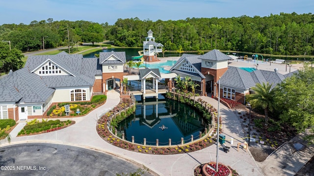 1884 Lake Forest Ln, Fleming Island, FL 32003 - bird's eye view with a forest view