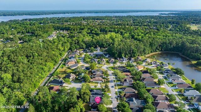1884 Lake Forest Ln, Fleming Island, FL 32003 - aerial view with a view of trees and a water view
