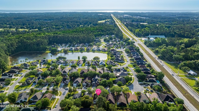 1884 Lake Forest Ln, Fleming Island, FL 32003 - bird's eye view featuring a forest view and a water view