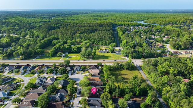 1884 Lake Forest Ln, Fleming Island, FL 32003 - birds eye view of property with a forest view