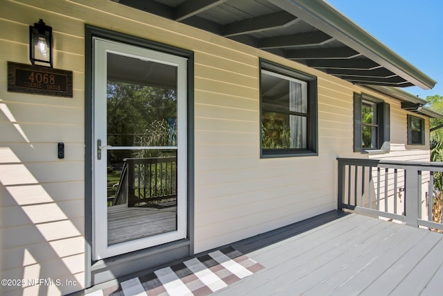 4068 Scenic Dr, Middleburg, FL 32068 - deck with covered porch