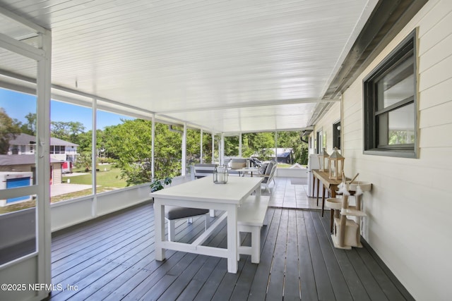4068 Scenic Dr, Middleburg, FL 32068 - sunroom / solarium with outdoor dining space