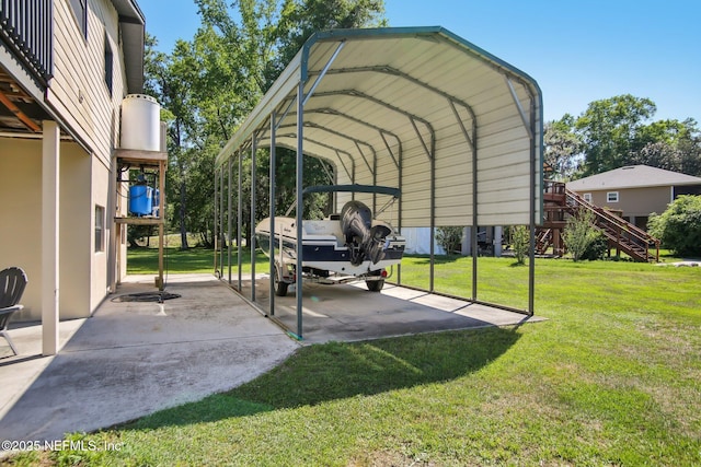 4068 Scenic Dr, Middleburg, FL 32068 - view of vehicle parking with a carport and stairway