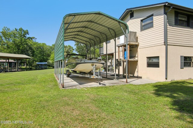 4068 Scenic Dr, Middleburg, FL 32068 - view of parking featuring a carport