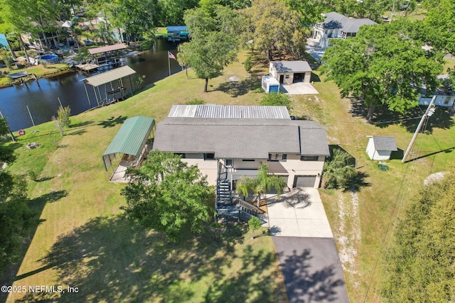 4068 Scenic Dr, Middleburg, FL 32068 - birds eye view of property with a water view