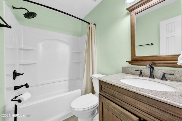 2925 Bradford St, Saint Augustine, FL 32084 - bathroom with shower / tub combo, toilet, and vanity