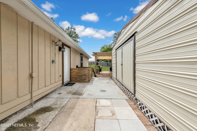 2925 Bradford St, Saint Augustine, FL 32084 - view of patio / terrace with fence