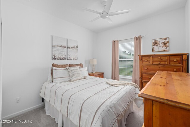 36 Dogleg Run, Saint Johns, FL 32259 - bedroom featuring light colored carpet, a ceiling fan, and baseboards