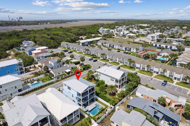 548 Sea Island Dr, Fernandina Beach, FL 32034 - aerial perspective of suburban area with a pool