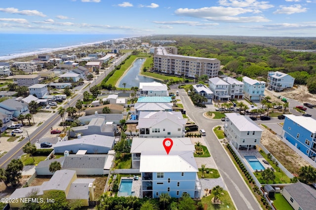 548 Sea Island Dr, Fernandina Beach, FL 32034 - aerial view of a nearby body of water and a pool area