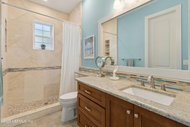 111 Cherry St, Neptune Beach, FL 32266 - full bathroom with toilet, vanity, and tiled shower