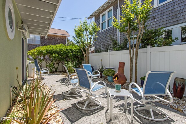 111 Cherry St, Neptune Beach, FL 32266 - view of patio with fence