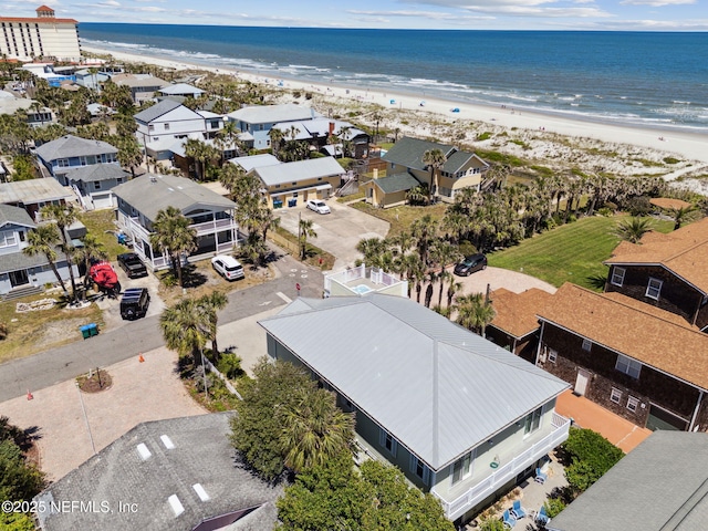 111 Cherry St, Neptune Beach, FL 32266 - drone / aerial view featuring a beach view and a water view