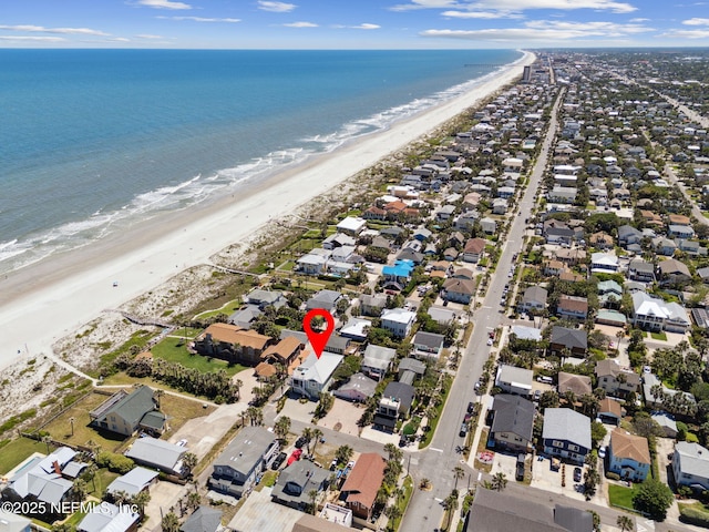 111 Cherry St, Neptune Beach, FL 32266 - aerial view featuring a residential view, a view of the beach, and a water view