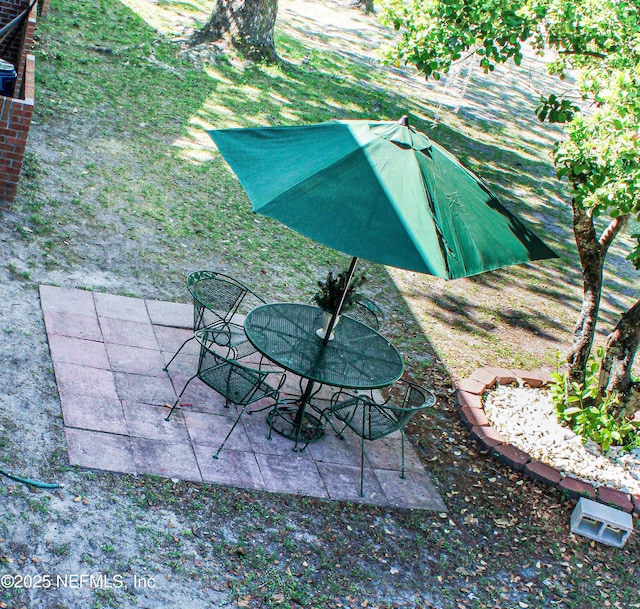 view of yard with a patio