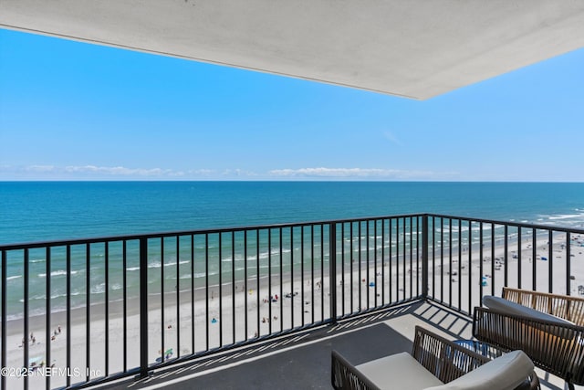 1301 1st St S Unit 1507, Jacksonville Beach, FL 32250 - balcony featuring a beach view and a water view