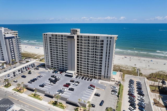 1301 1st St S Unit 1507, Jacksonville Beach, FL 32250 - aerial view featuring a view of the beach and a water view