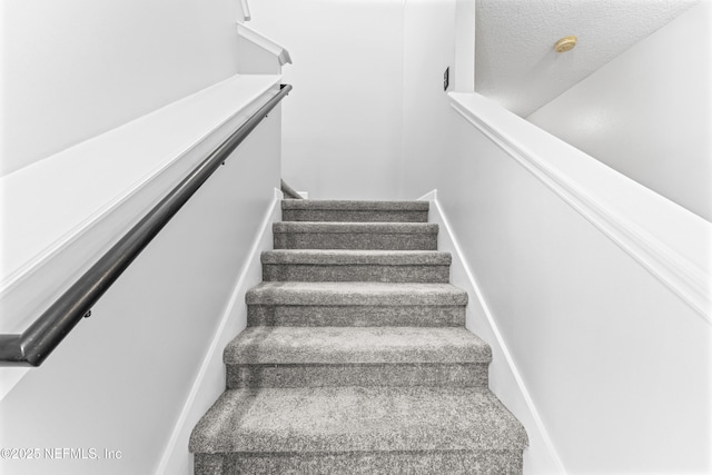 view of stairway