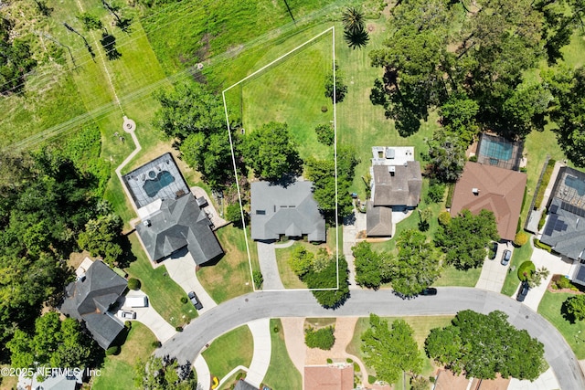 aerial view featuring a residential view